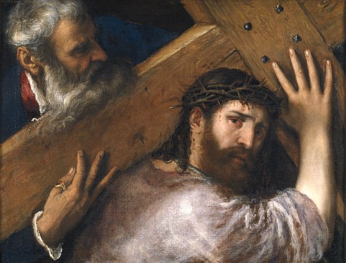 Jesus carrega a cruz até o Calvário.png