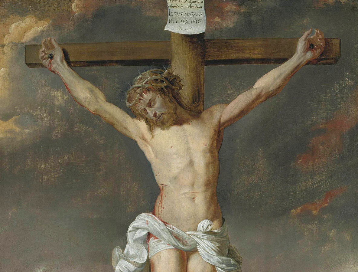 Jesus é crucificado e morre na cruz.png